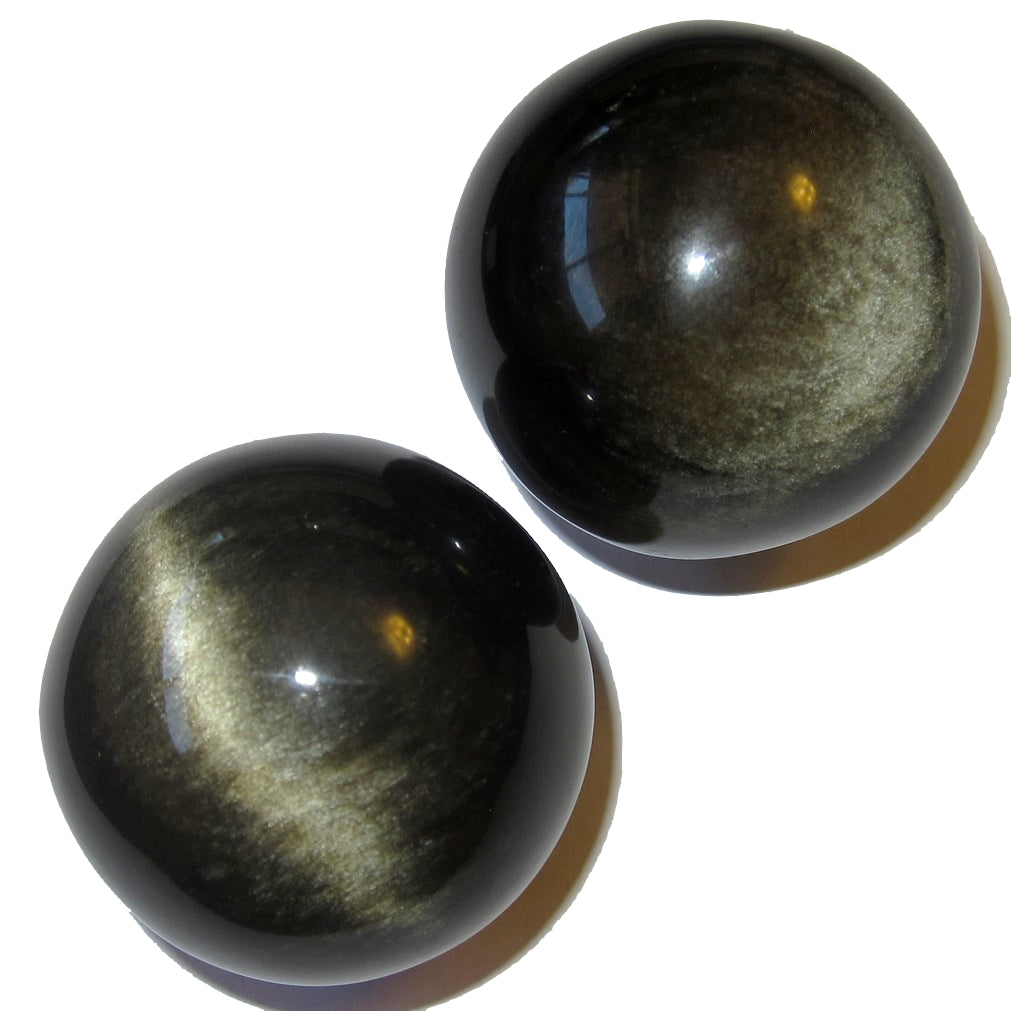 Obsidian Crystal Ball with Gold Glitter - Protective Stone Sphere for Meditation, Healing & Home Decor - Perfect for Energy Work, Feng Shui & Spiritual Gifts