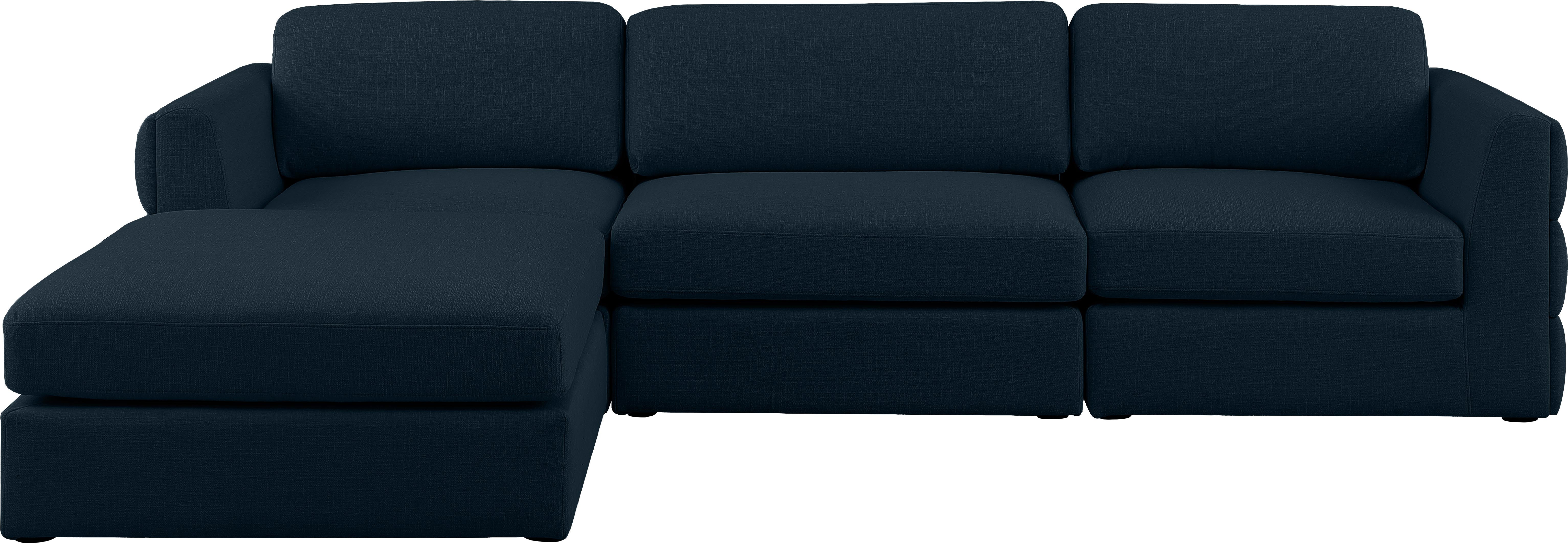 Beckham Durable Linen Textured Fabric Modular Sectional Sofa - Comfortable Modern Living Room Furniture for Home & Office Use