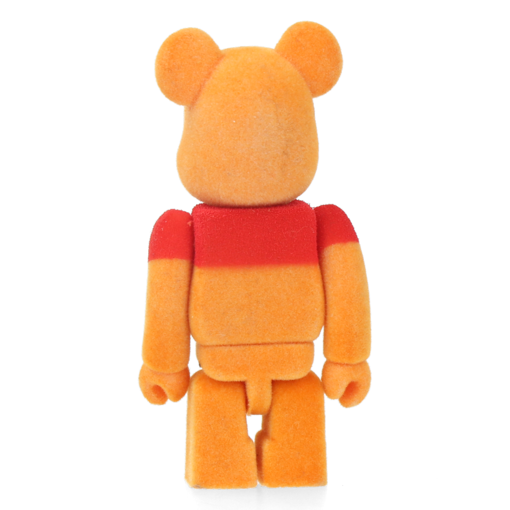 Authentic 100% Bearbrick Winnie the Pooh Flocked Collectible Figure - Perfect for Disney Fans, Home Decor & Gift Giving