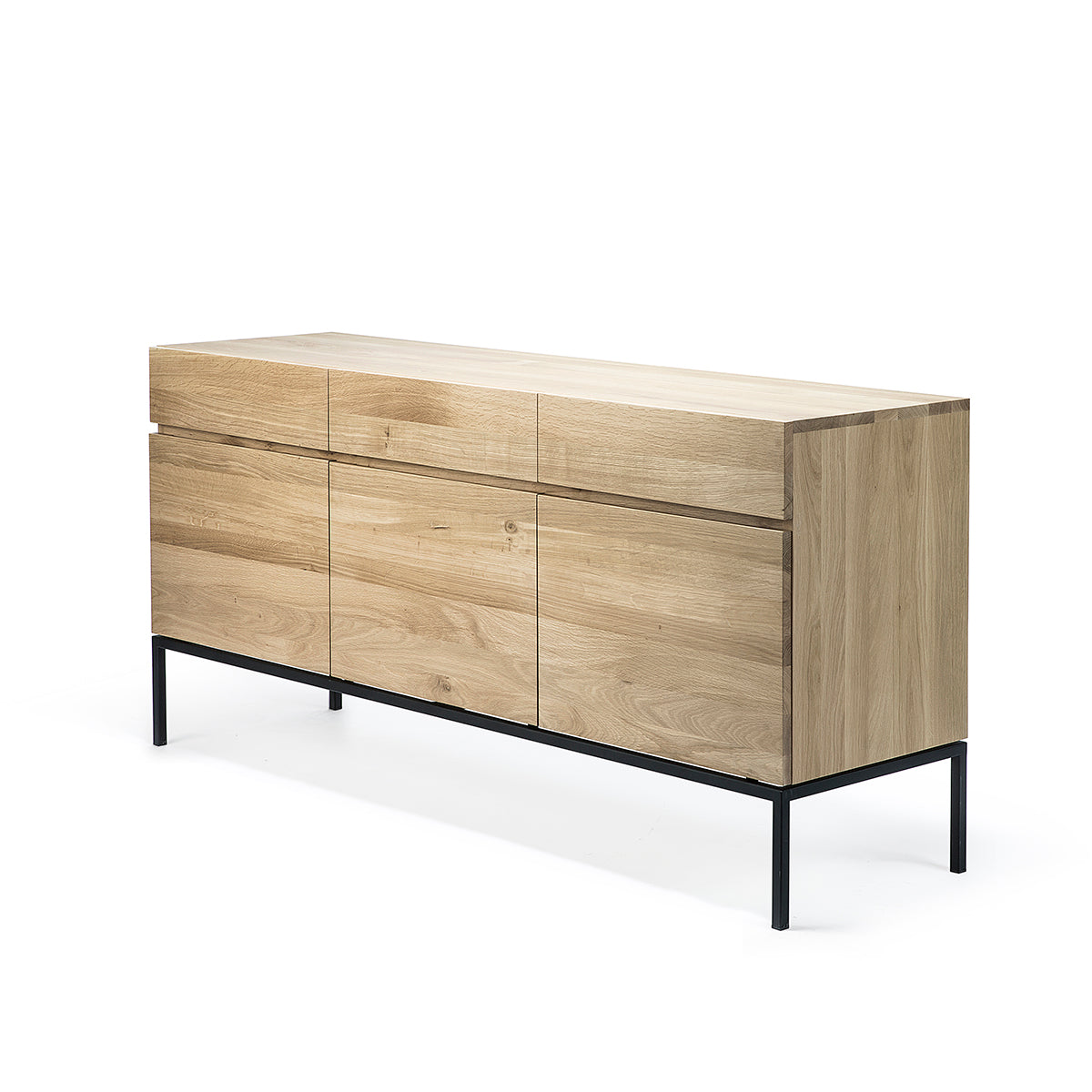 Ligna 3 Door Sideboard - Modern Wood Buffet Cabinet with Storage for Dining Room, Living Room & Entryway | Perfect for Home Decor & Organization