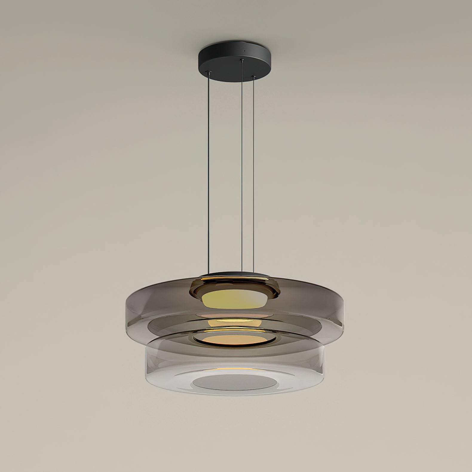 Modern Levels Series Pendant Light - Adjustable Hanging Chandelier for Kitchen Island, Dining Room & Bedroom Lighting