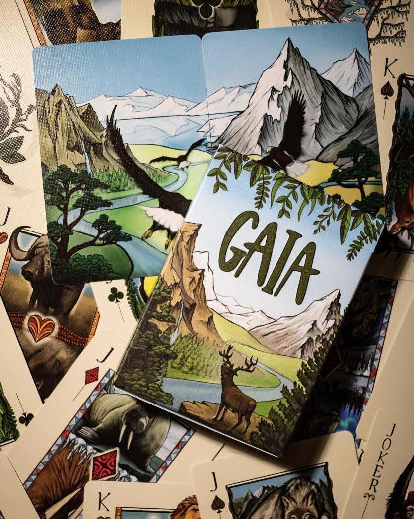 Premium GAIA Playing Cards - Elegant Design for Poker, Magic Tricks & Card Games | Perfect for Parties, Family Gatherings & Casino Nights