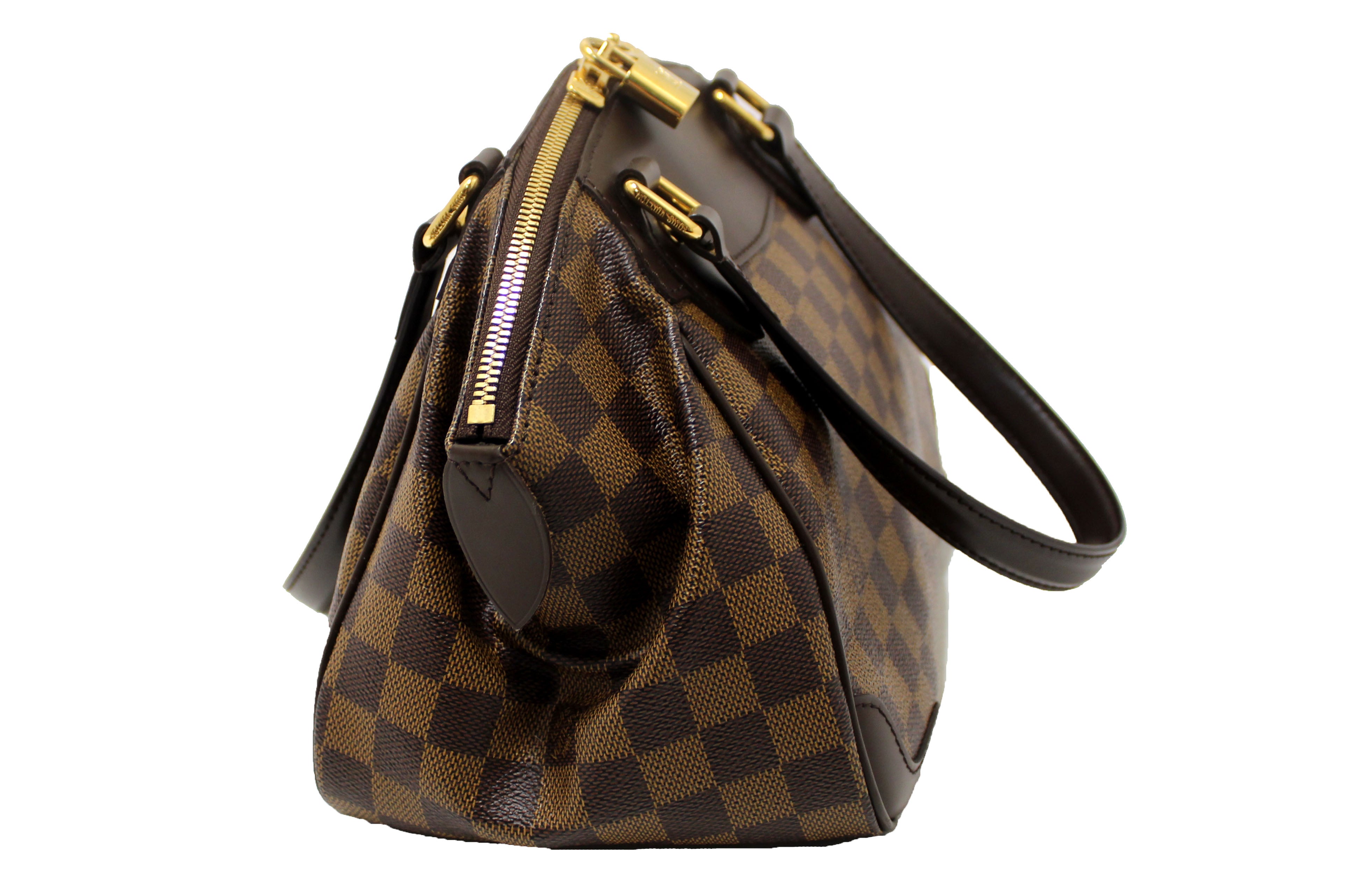 Authentic Louis Vuitton Damier Ebene Verona PM Handbag - Luxury Crossbody Purse for Women, Designer Shoulder Bag with Leather Trim | Perfect for Work, Travel & Everyday Use