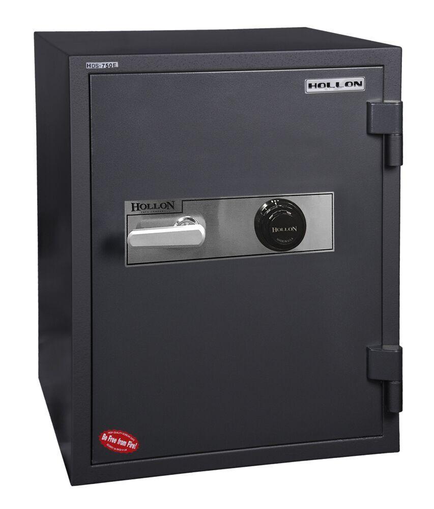 Hollon HDS 750C Fireproof Waterproof Data Media Safe with Dial Combination Lock - Protect Hard Drives, USBs & Documents from Fire & Theft - Ideal for Home & Office Security