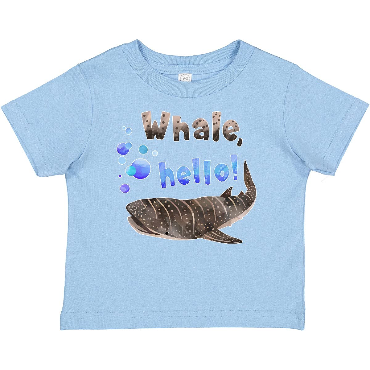 Inktastic Cute Whale Shark with Bubbles Graphic Baby T-Shirt - Soft Cotton Tee for Boys & Girls - Perfect for Beach Trips, Birthday Gifts & Casual Wear