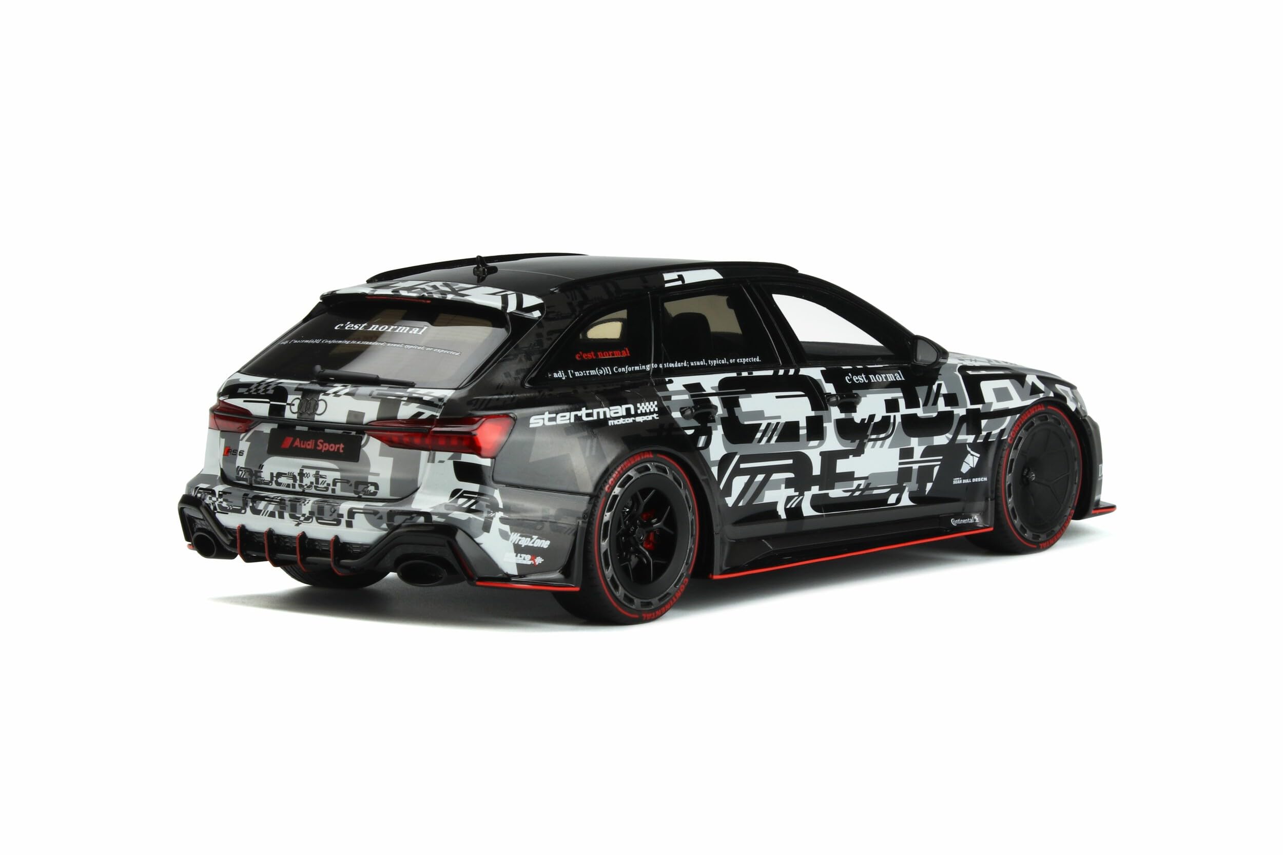 GT Spirit Collectible Model Car GT348 - 1:18 Scale Diecast Replica, Black & White Finish, Perfect for Display, Gifts & Car Enthusiasts - Ideal for Home Office Decor, Showcase Collections & Birthday Presents