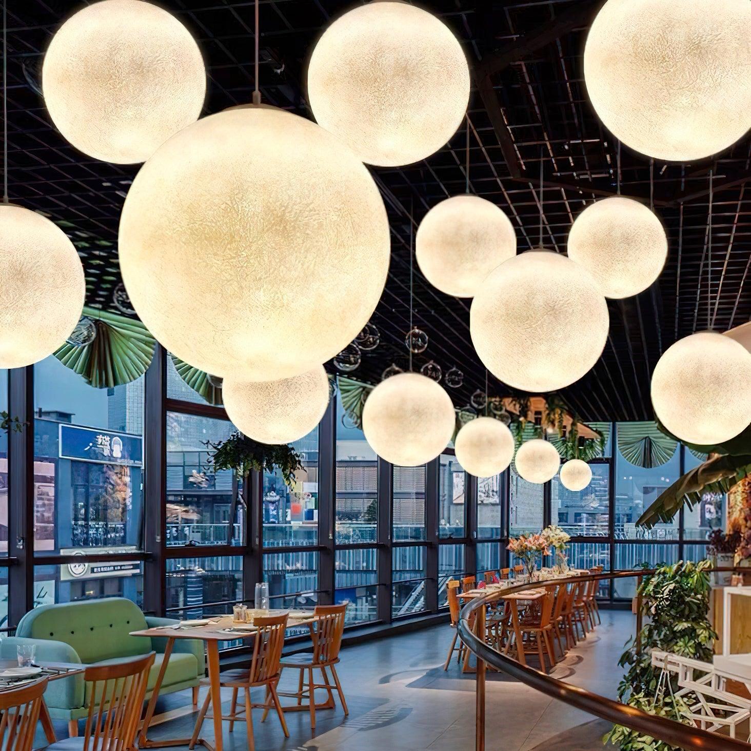 Stylish Moon Pendant Light - Modern Lunar-Inspired Hanging Lamp for Bedroom, Living Room & Nursery Decor | Perfect for Boho, Minimalist & Celestial Themed Spaces