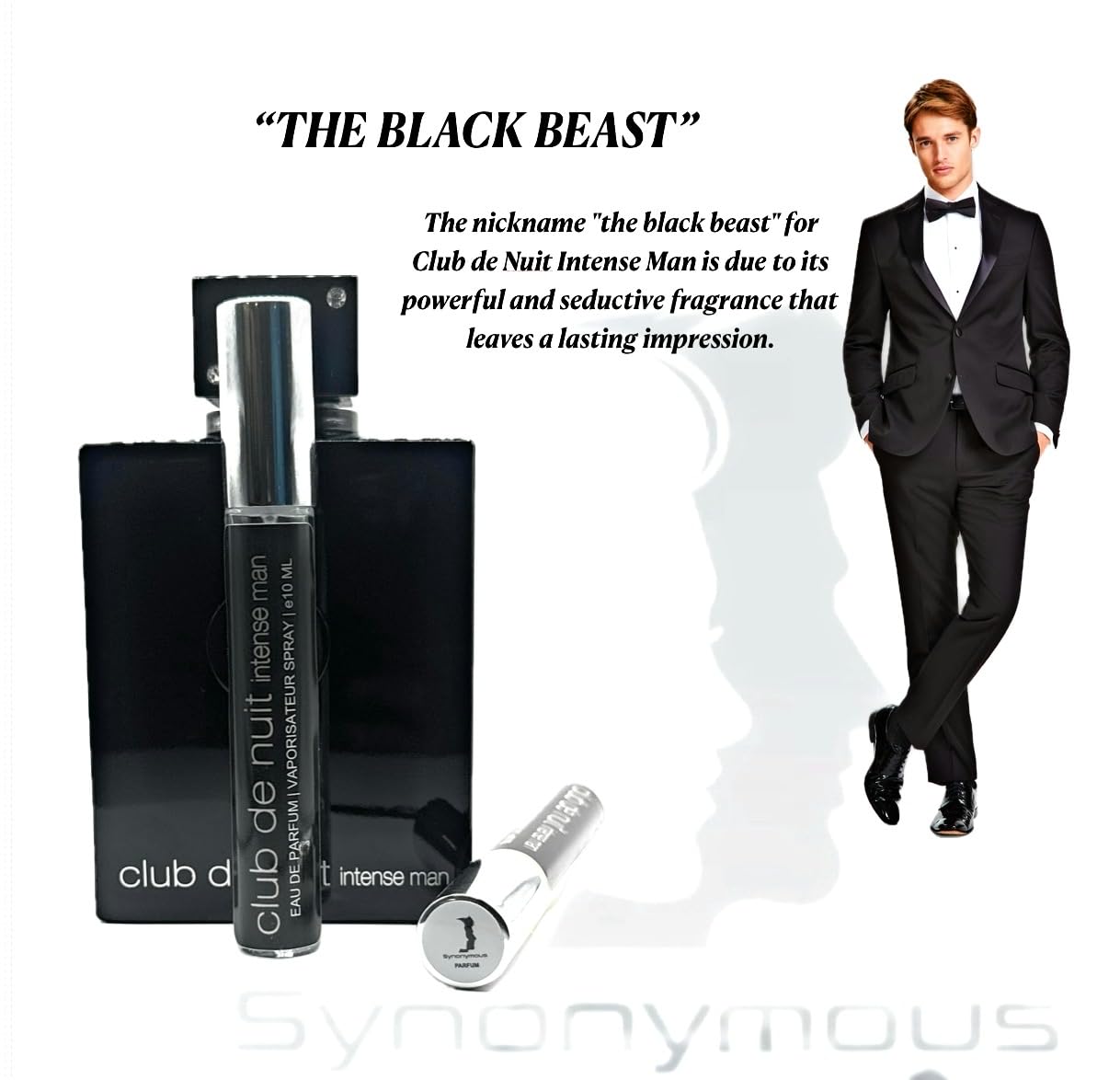 Club de Nuit Intense Man EDP 10ml by Synonymous - 2 Pack Travel Size Perfume for Men | Premium Cologne for Daily Wear, Office & Special Occasions