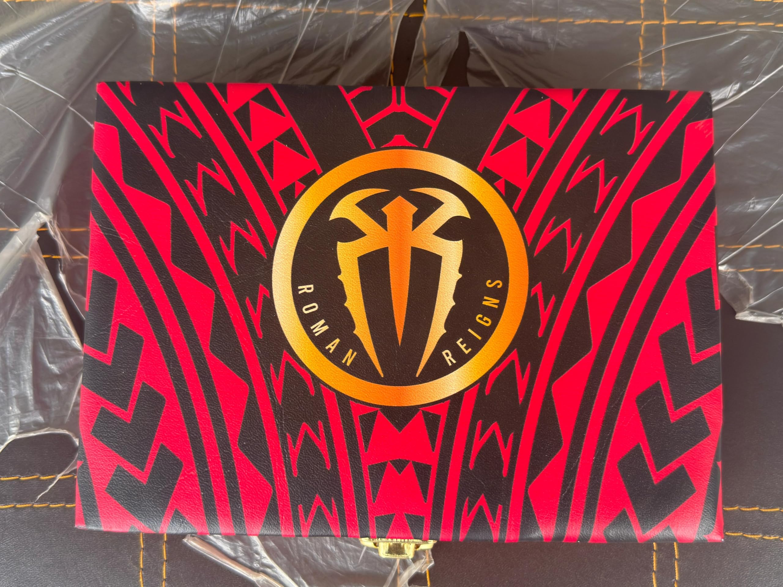 Roman Reigns WWE Signature Punch Replica Side Plates Set - Official WWE Merchandise for Collectors & Wrestling Fans