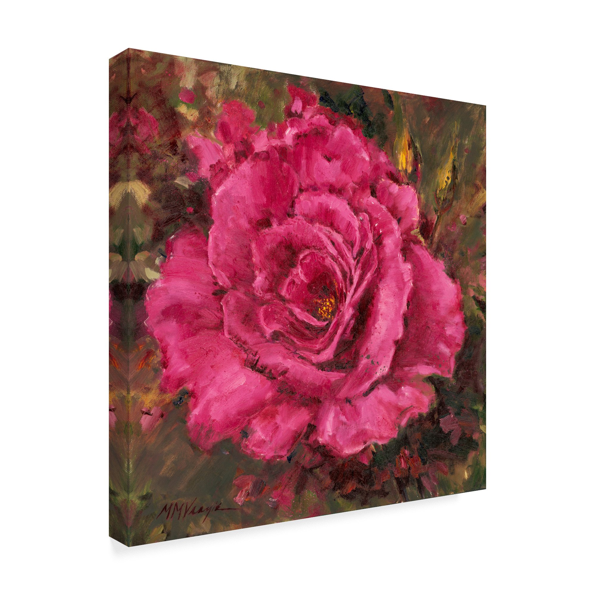 Mary Miller Veazie 'A Rose Is A Rose' 35x35 Inch Floral Wall Art - Perfect for Living Room, Bedroom, or Office Decor