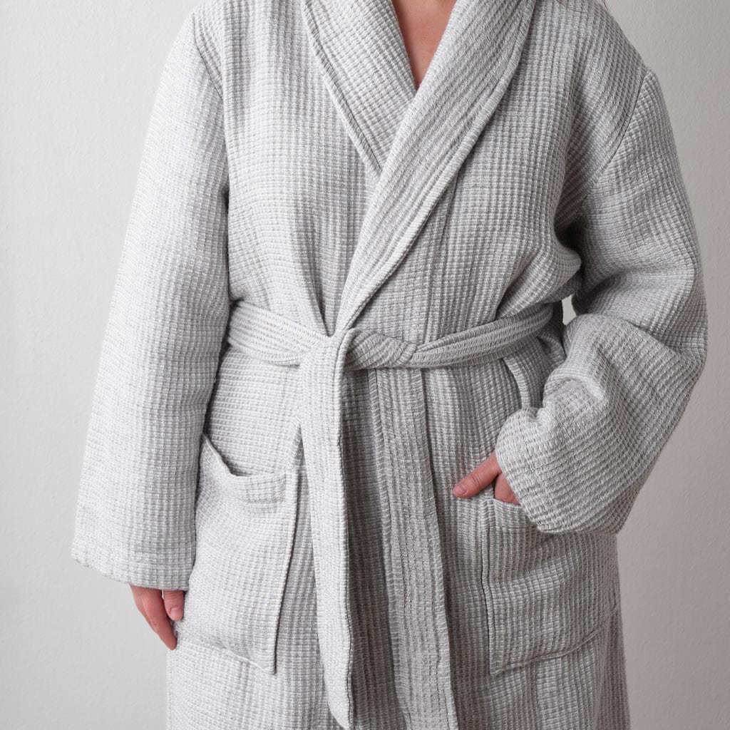 Premium Aegean Cotton Bath Robe for Women & Men - Soft Absorbent Luxury Spa Robe - Perfect for Home, Hotel & Beach Relaxation