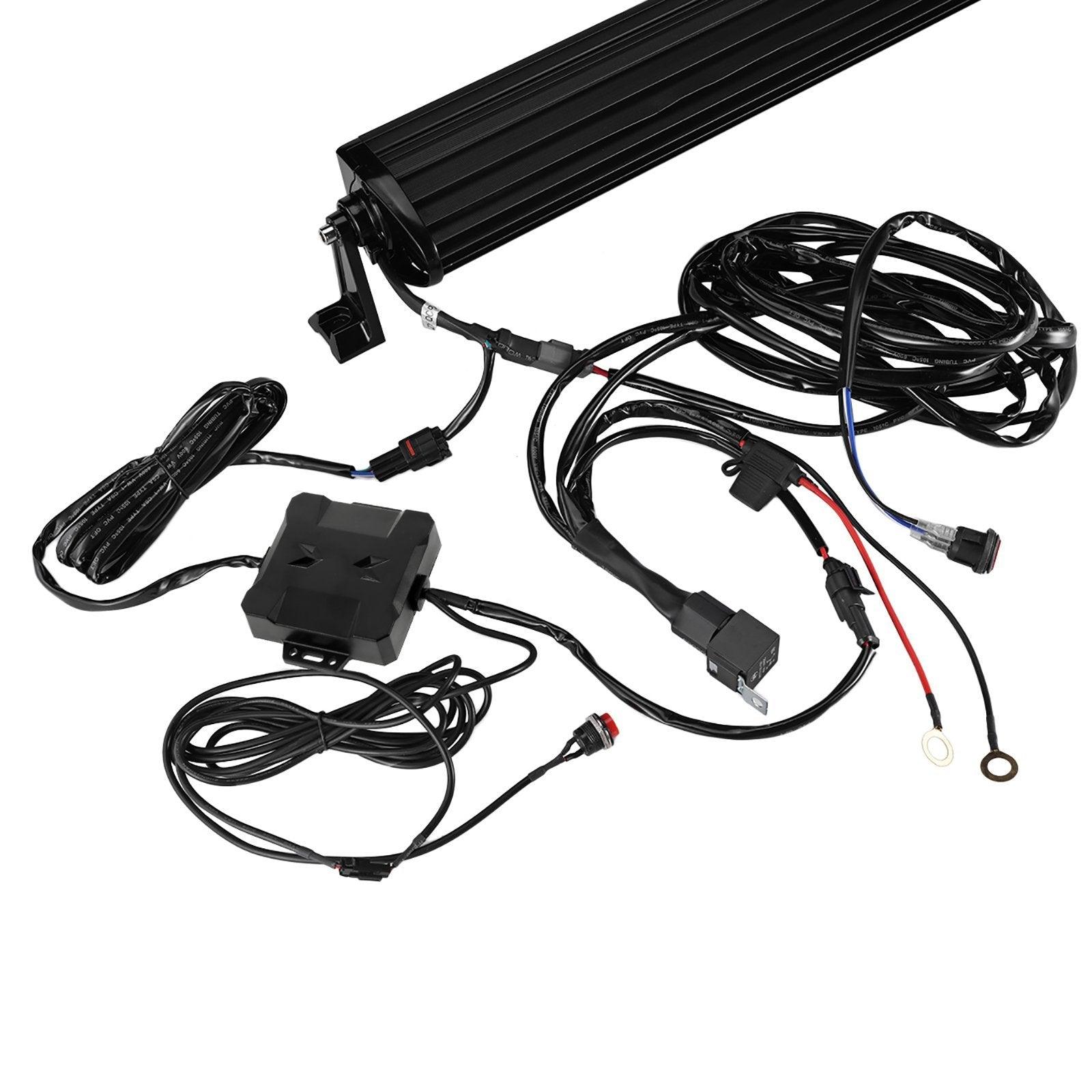 22 Inch V Series RGB Color Changing LED Light Bar - Straight/Curved Off-Road Lighting for Trucks, Jeeps & ATVs - Waterproof, Durable for Night Driving, Camping & Outdoor Adventures