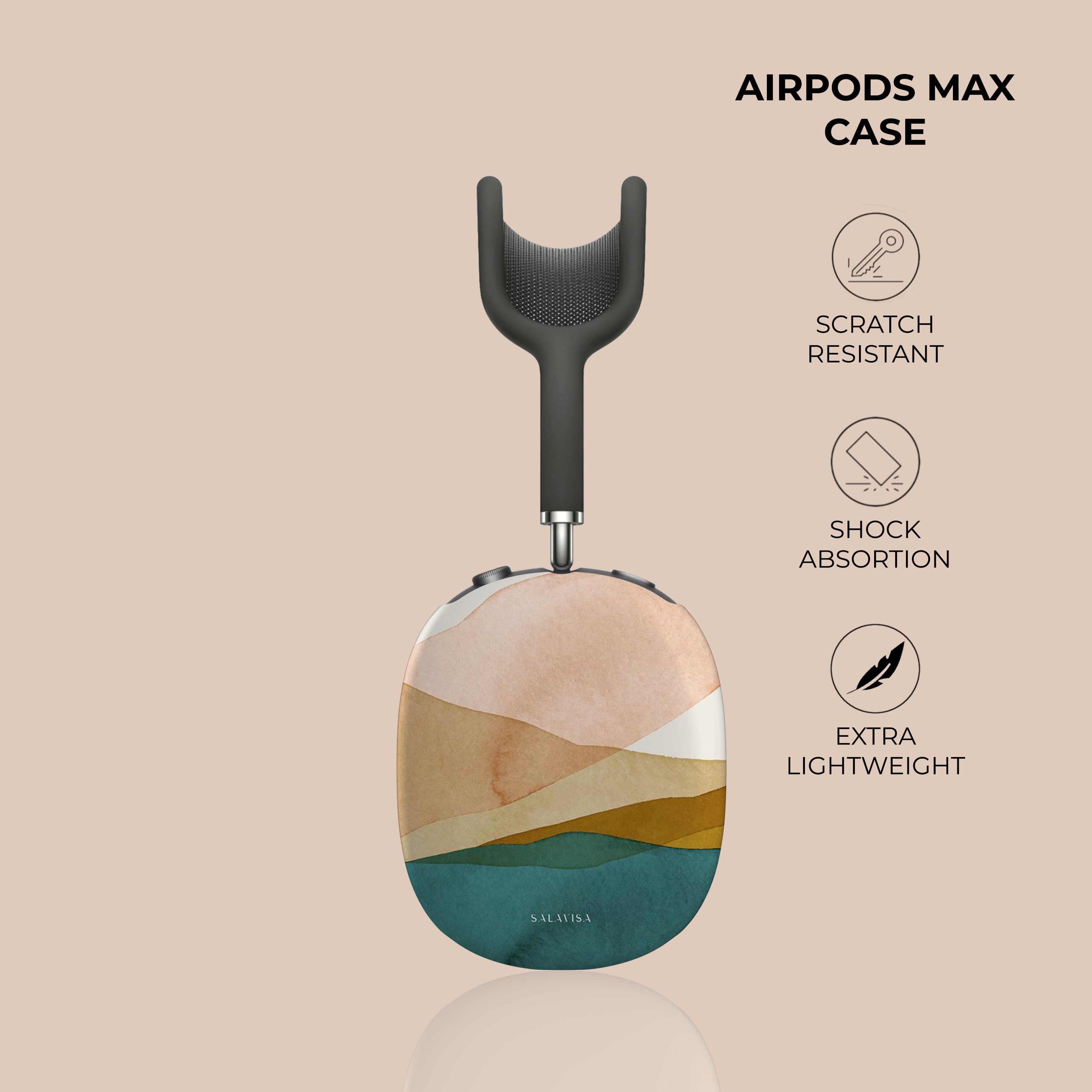 Premium Silk Breeze AirPods Max Protective Case - Soft & Durable Cover for Apple AirPods Max Headphones - Perfect for Travel, Gym & Daily Use