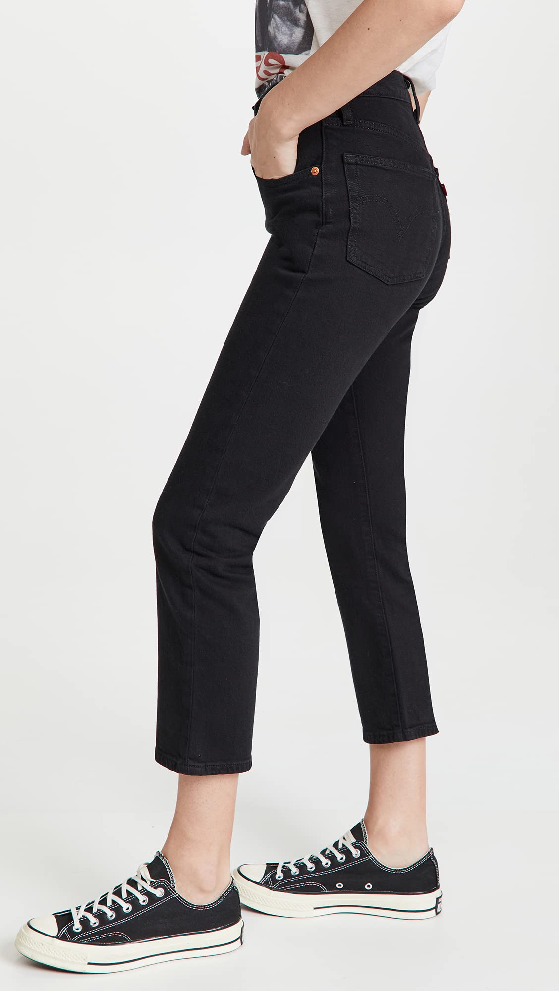 Levi's Women's Premium 501 Crop Jeans - High Waist Straight Leg Denim Pants for Casual Wear & Everyday Outfits