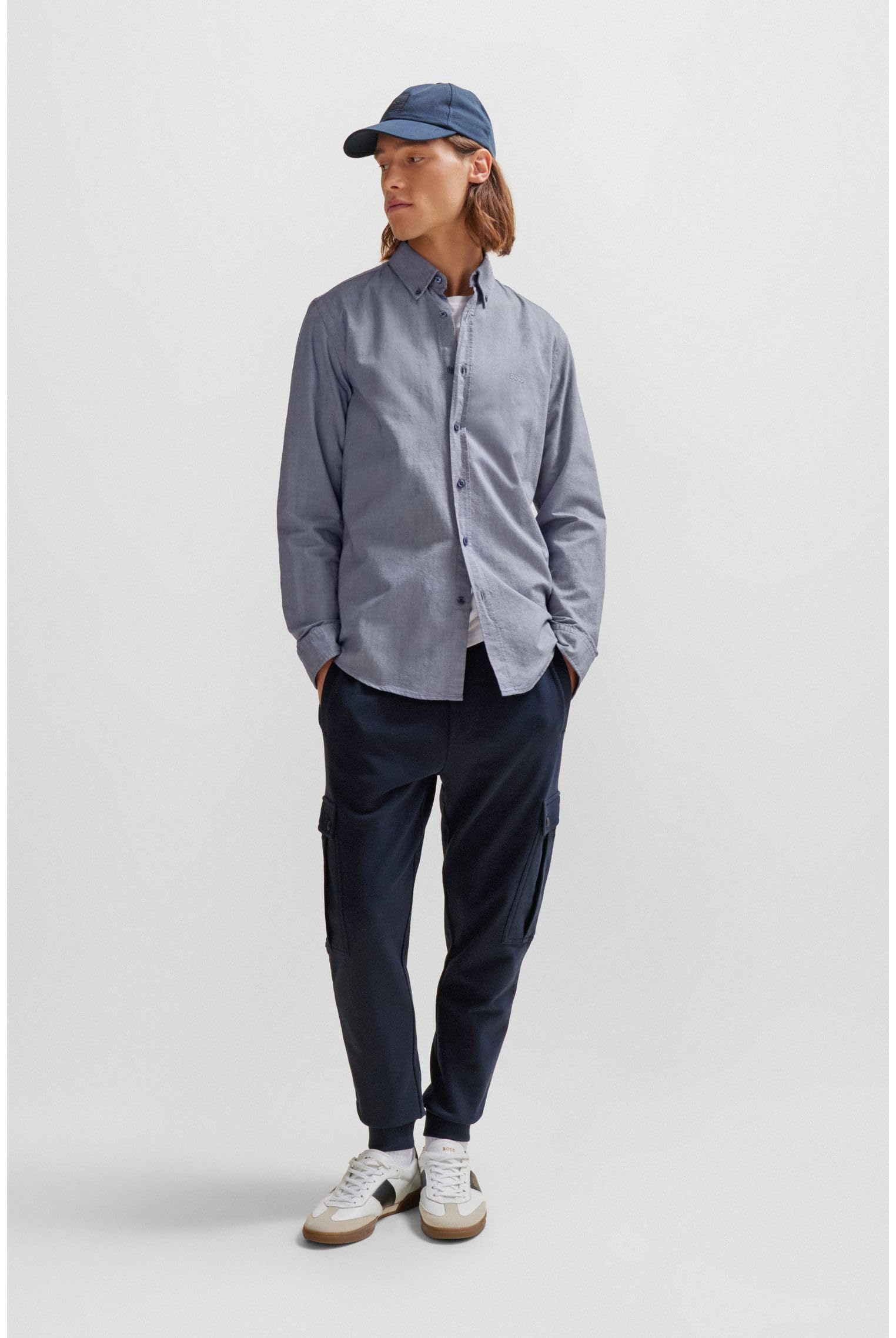 BOSS Men's Rickert Checkered Shirt - Stylish Casual Button-Down for Work, Outdoors & Everyday Wear