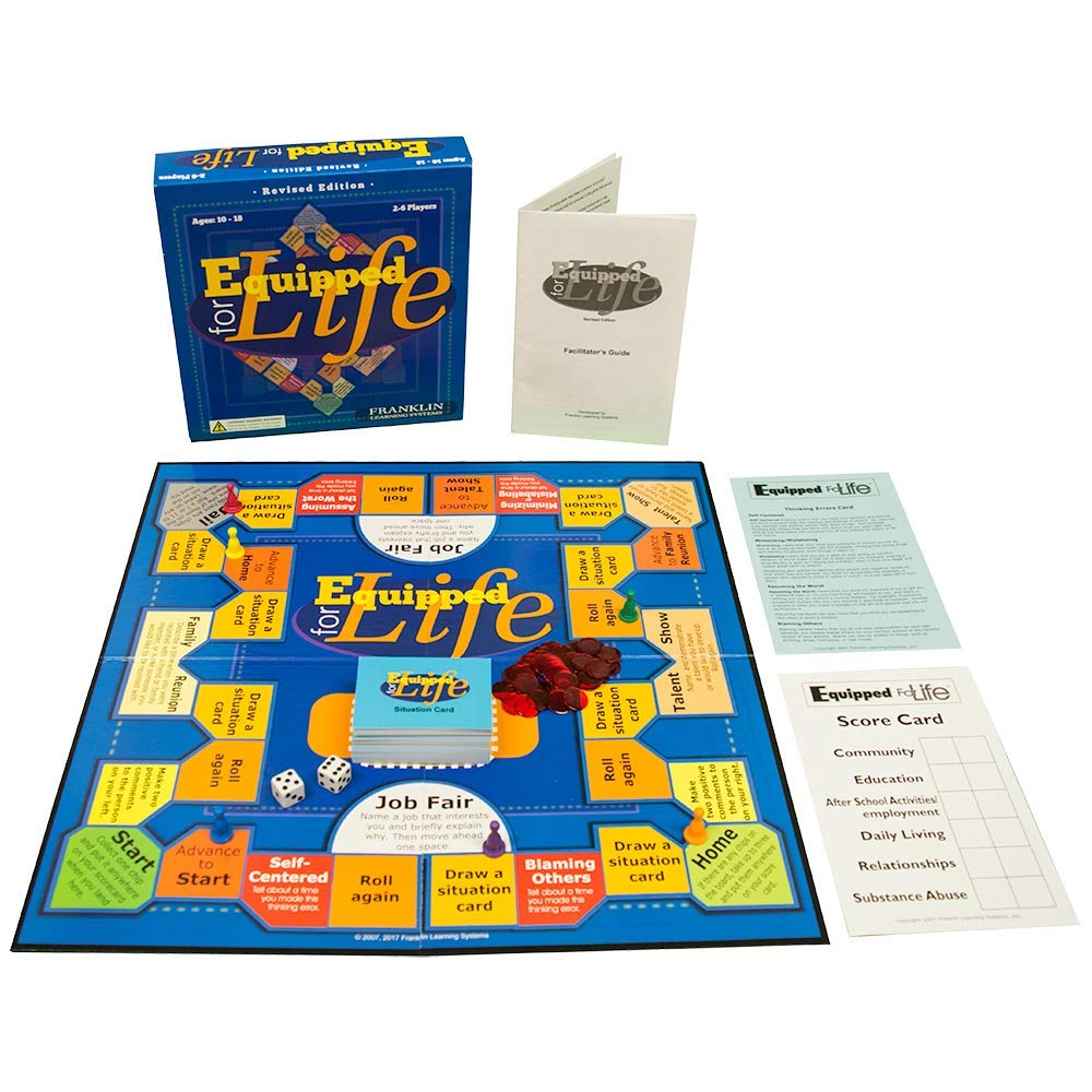Franklin Learning Systems Equipped for Life Game - Educational Board Game for Kids & Teens - Develop Life Skills, Social Emotional Learning - Perfect for Classrooms, Homeschooling & Family Game Night