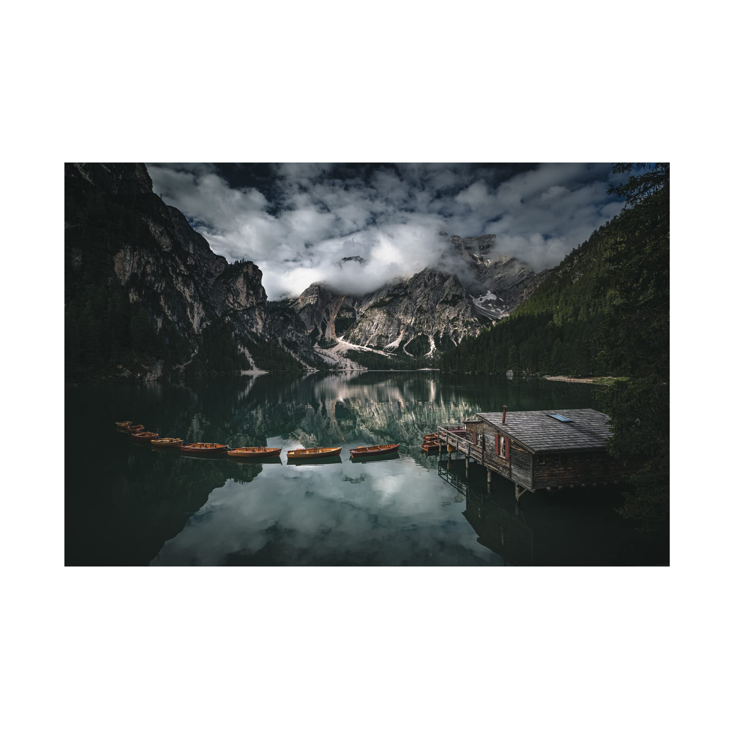 Trademark Fine Art 'Paradise On Earth' Canvas Wall Art by Marco Tagliarino - Stunning Landscape Painting for Living Room, Bedroom & Office Decor
