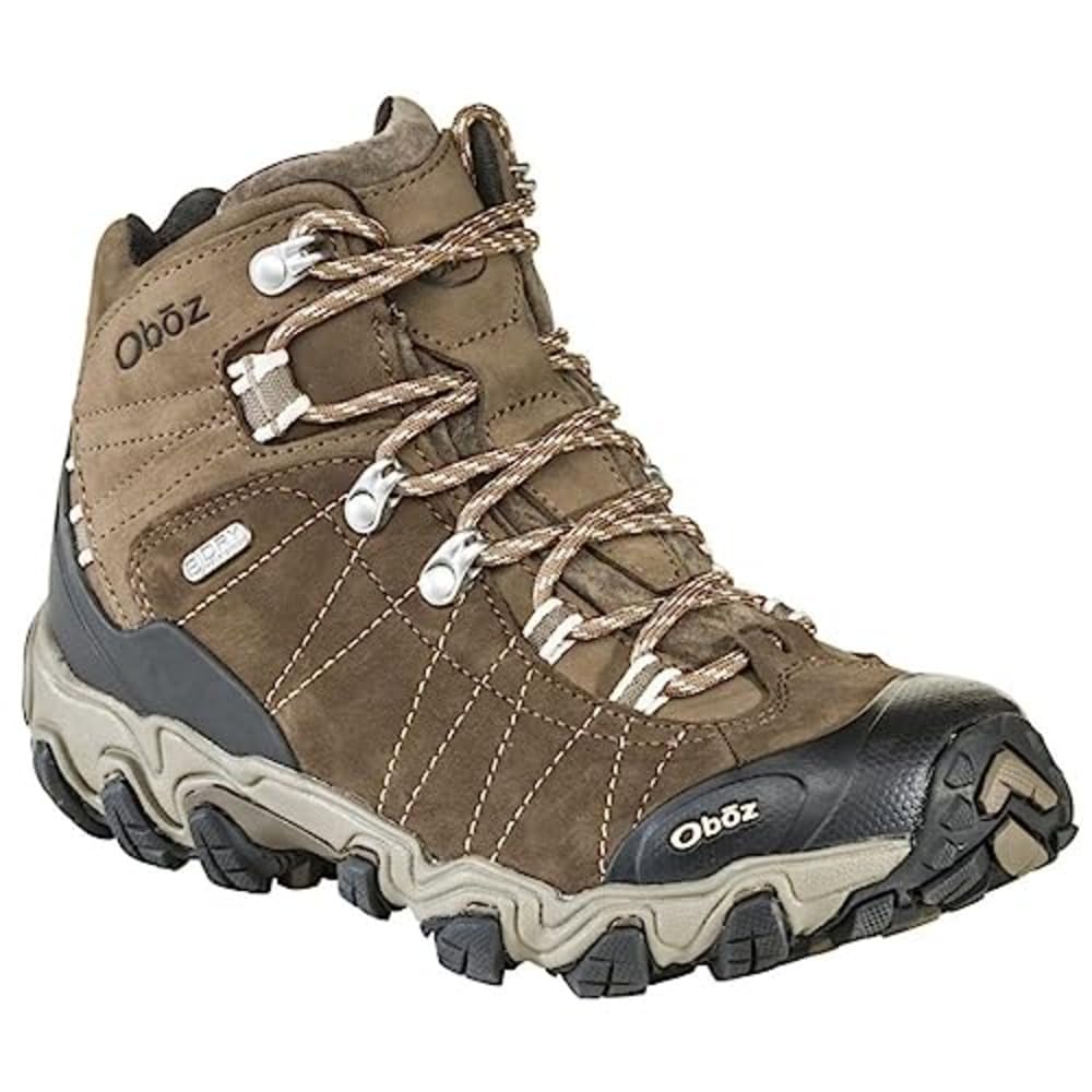 Oboz Women's Bridger Mid B-DRY Waterproof Hiking Boots - Lightweight & Durable for Outdoor Adventures, Trail Walking & Backpacking
