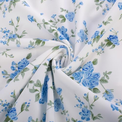 Blue White Floral