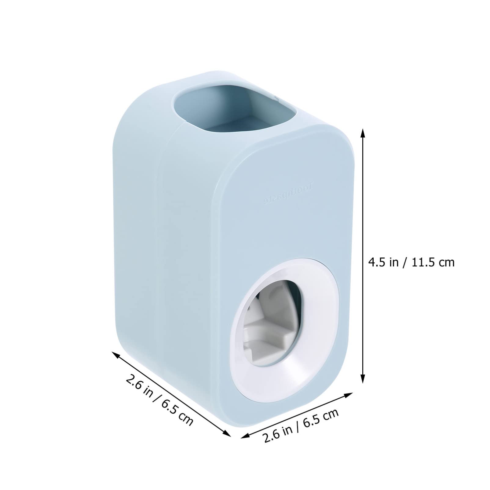 Automatic Toothpaste Dispenser Wall Mounted - Cabilock Plastic Toothpaste Squeezer & Toothbrush Holder Set for Bathroom | Space-Saving Bathroom Organizer, Perfect for Small Spaces & Family Use