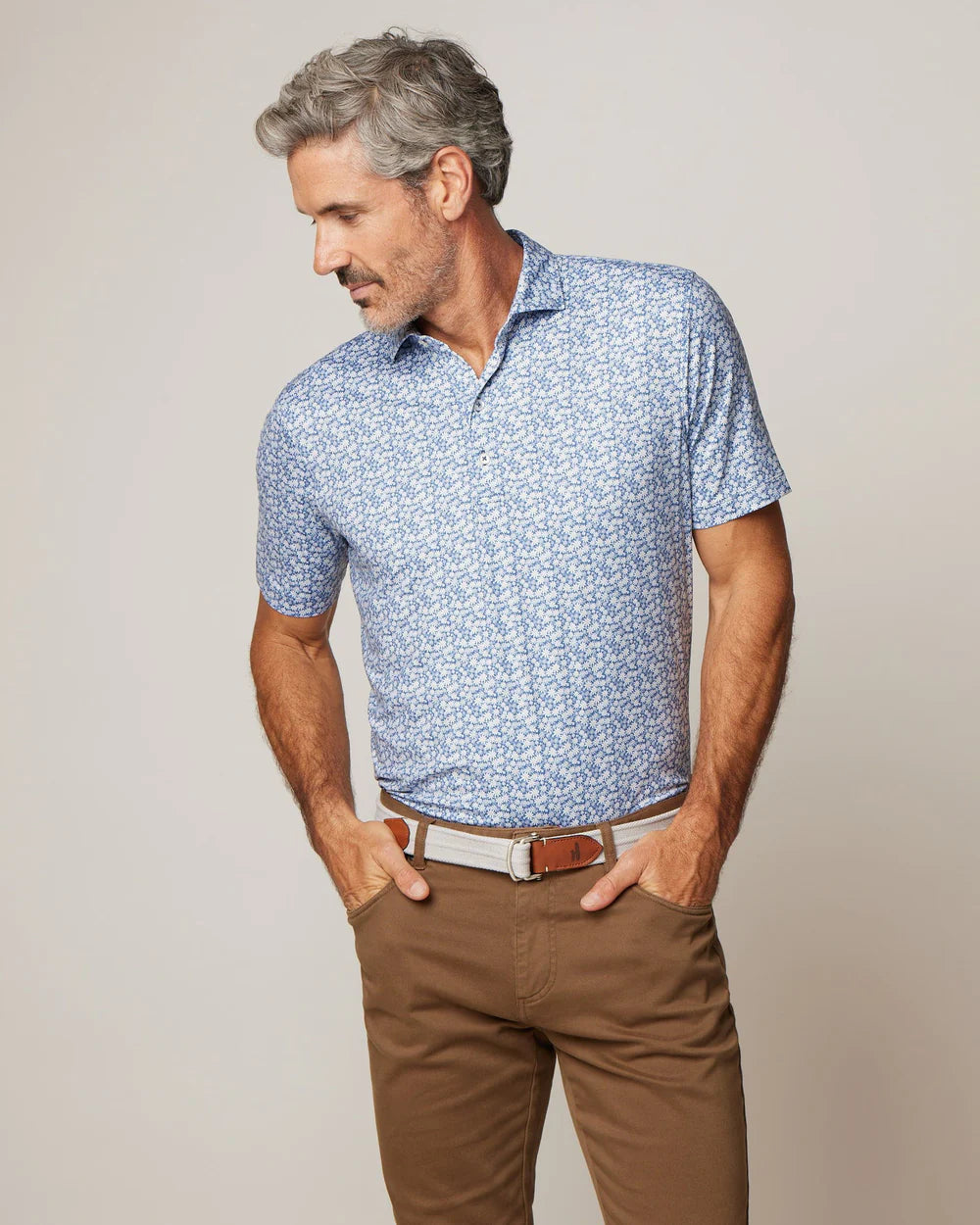 Johnnie O Alston Polo Shirt for Men - Classic Fit, Moisture-Wicking & Breathable Golf & Casual Wear