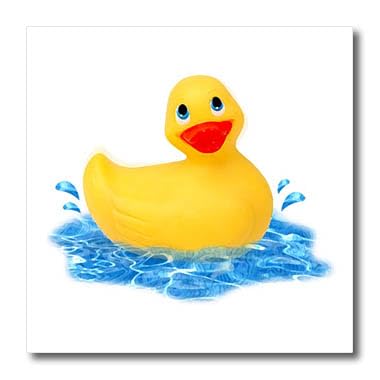 3Drose Rubber Duck Iron-On Heat Transfer Paper - 8x8 Inch - DIY T-Shirt, Tote Bag & Fabric Decoration for Kids & Adults
