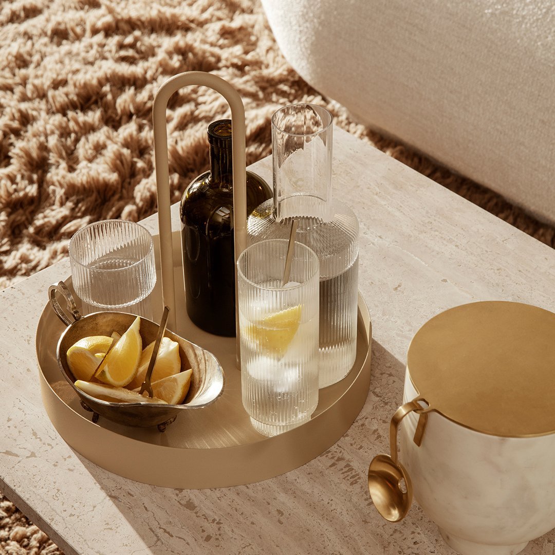 Ferm Living Grib Tray - Scandinavian Modern Serving Tray for Dining, Coffee, and Home Decor | Perfect for Entertaining, Breakfast in Bed, and Organizing Essentials