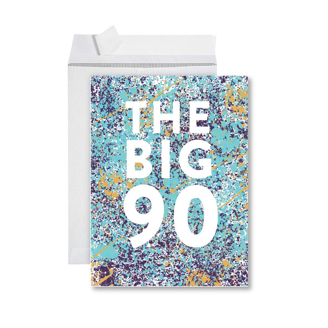 Funny Jumbo Birthday Card for 90th Birthday - 8.5x11 Inch Greeting Card with Envelope - Perfect for Milestone Celebrations & Humorous Gifts