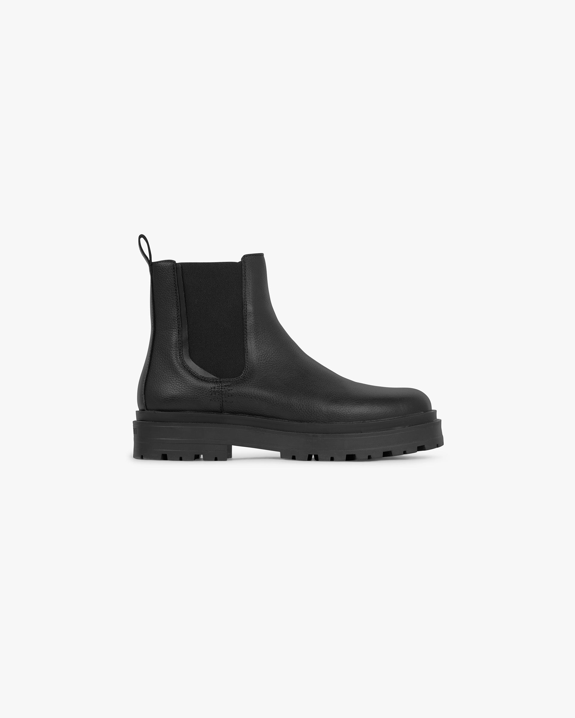 Premium Black Tumbled Leather Work Boots for Men - Durable & Comfortable Safety Footwear for Construction, Landscaping & Outdoor Work