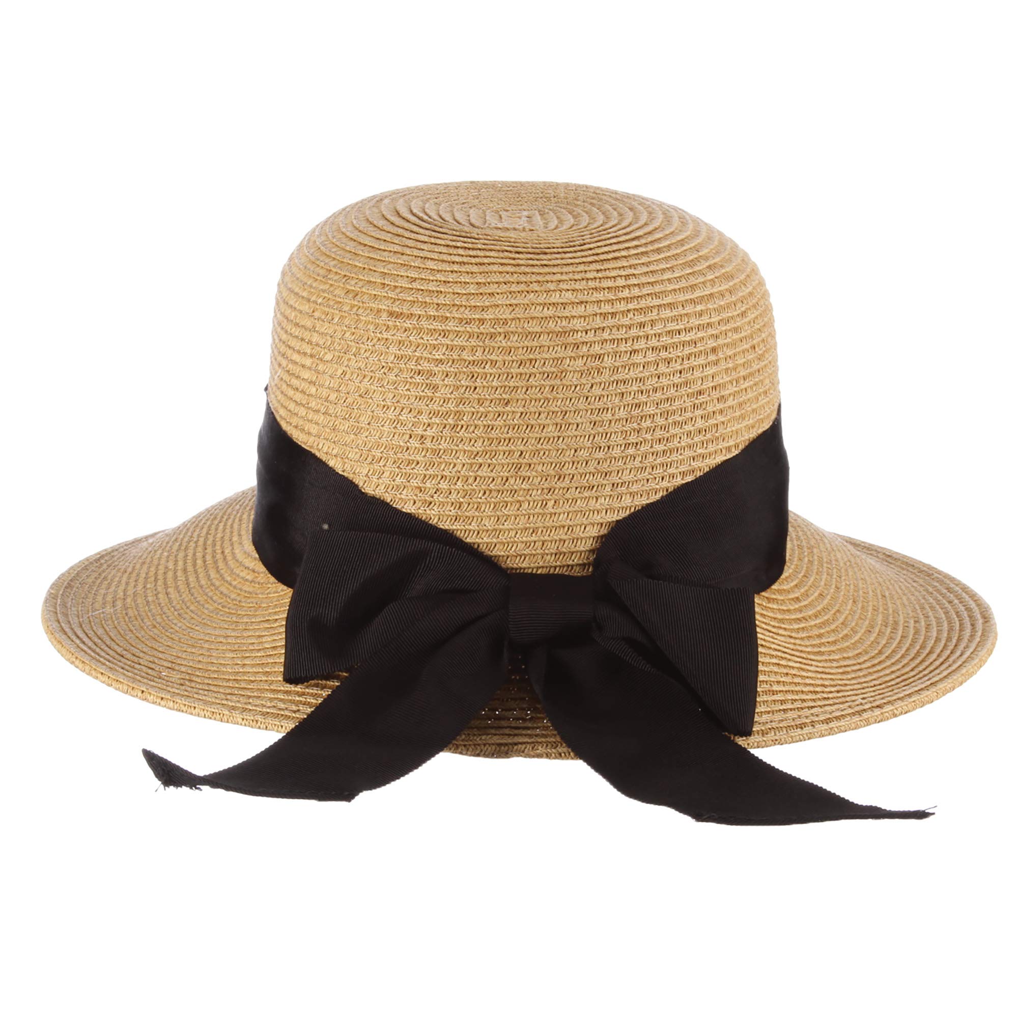 Scala Women's Paper Braid Sun Hat with Wide Brim - Stylish Summer Beach Hat for Outdoor Activities, Vacations and Garden Parties