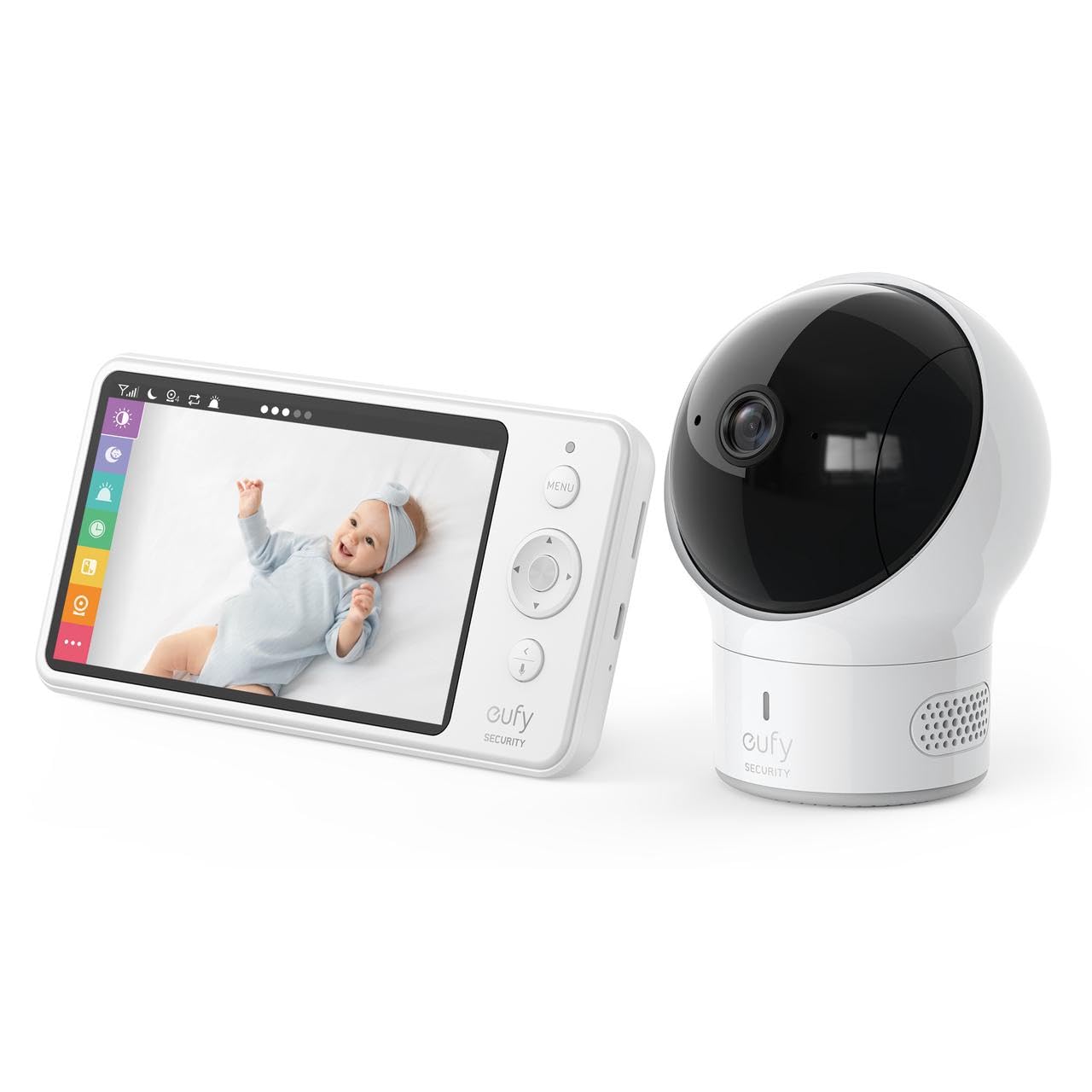 eufy Security 720P HD Video Baby Monitor with Night Vision & 2-Way Audio - Perfect for Nursery, Daycare & Home Security