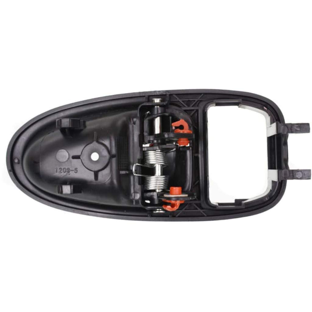 KarParts360 Replacement Interior Door Handle for Saturn SL 1996-2002 Models - Driver Side Black with Lock Button | Base Trim | Perfect for Car Door Repair & Maintenance