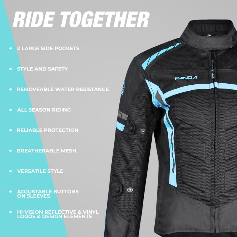 Women's Waterproof Motorcycle Jacket with CE Armor - All Season Dual Sport & Touring Jacket for Female Riders - Perfect for Enduro, Commuting & Adventure Riding