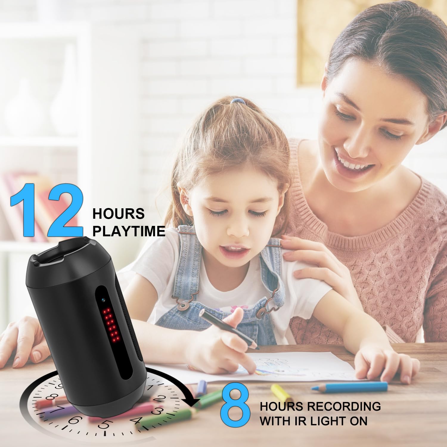 128GB Mini Hidden Spy Camera - 1080P HD Security Camera with Night Vision & Motion Detection for Home, Office, Baby Monitor & Pet Surveillance