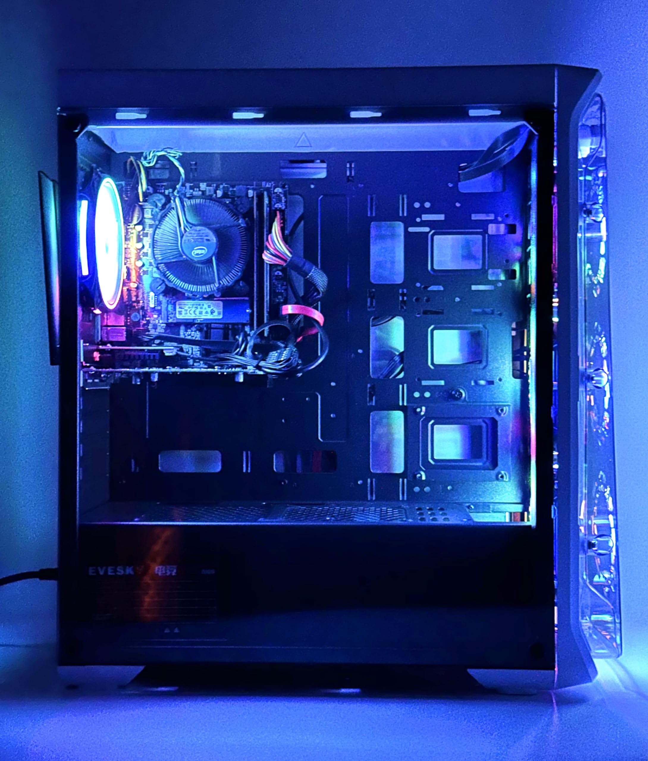ABYS LUXS Prebuilt Gaming PC - Intel Core i5 3.40GHz, 16GB RAM, 2GB GPU, 256GB SSD + 1TB HDD, Windows 10 Pro - Perfect for Gaming, Graphic Design & Video Editing - Ideal for Esports, Streaming & Creative Workstations