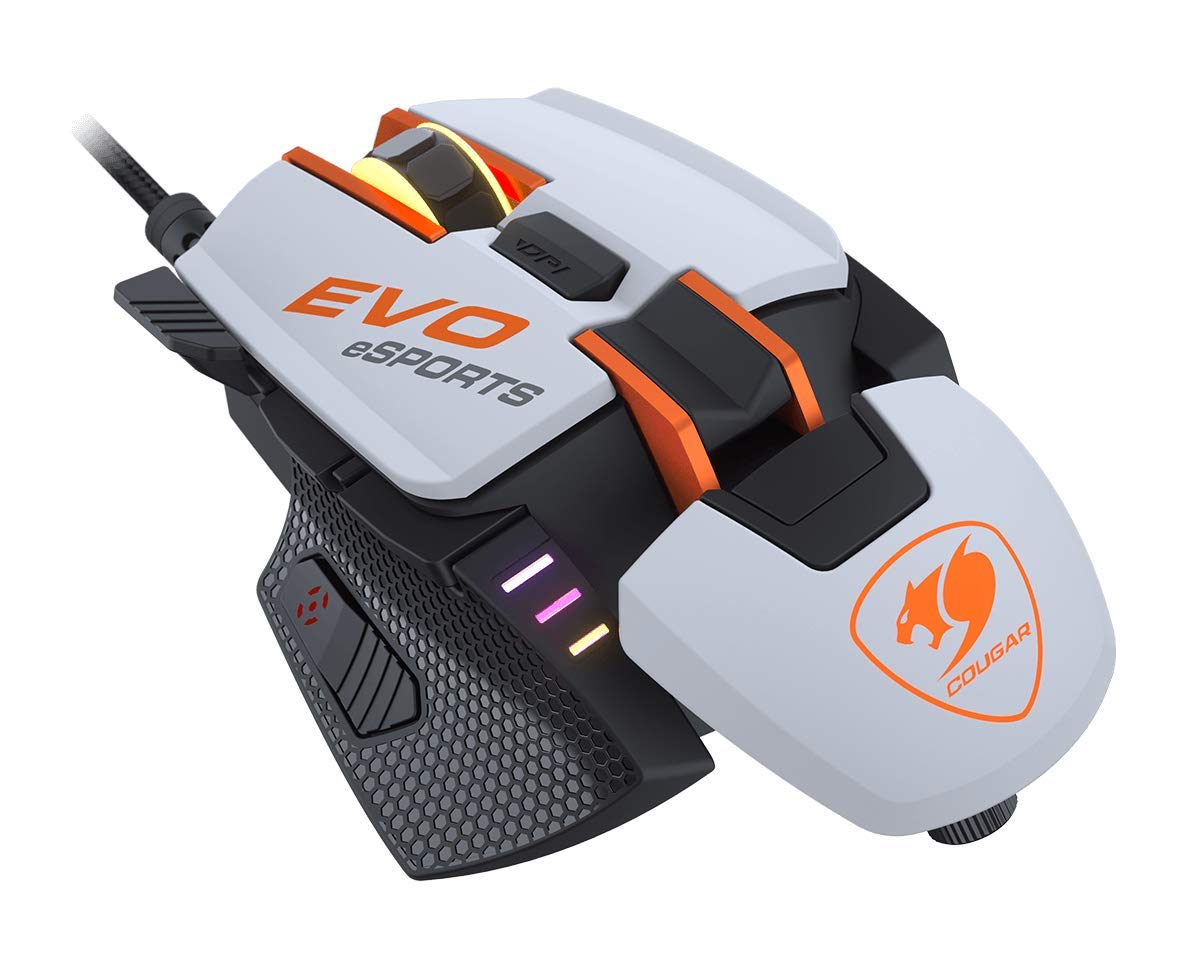 COUGAR 700M EVO Esports Gaming Mouse - 16000 DPI Optical Sensor, Adjustable Palm Rest & Weights, Fully Programmable Buttons - Perfect for FPS, MOBA & Competitive Gaming