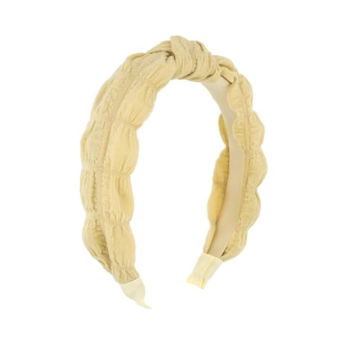 Yellow puff cloth