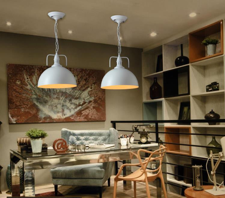 Boston Pendant Light - Vintage Industrial Ceiling Lighting Fixture for Kitchen Island, Dining Room & Bar Counter | Dimmable Edison Bulb Chandelier