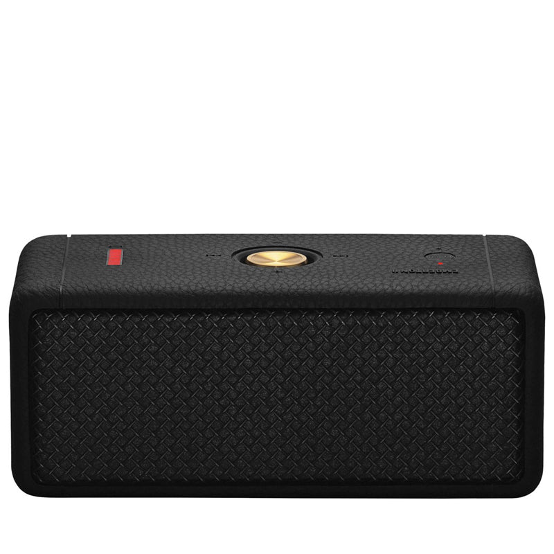 Marshall Emberton II Portable Bluetooth Speaker - Premium Sound, 20+ Hours Playtime, IP67 Waterproof - Perfect for Outdoor Adventures, Beach Parties & Home Use (Black/Brass)