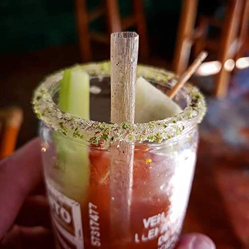 200 Pack Agave Fiber Straws - USDA BioPreferred Certified, Eco-Friendly Plant-Based Drinking Straws, Plastic & Paper Straw Alternative for Parties, Restaurants & Home Use