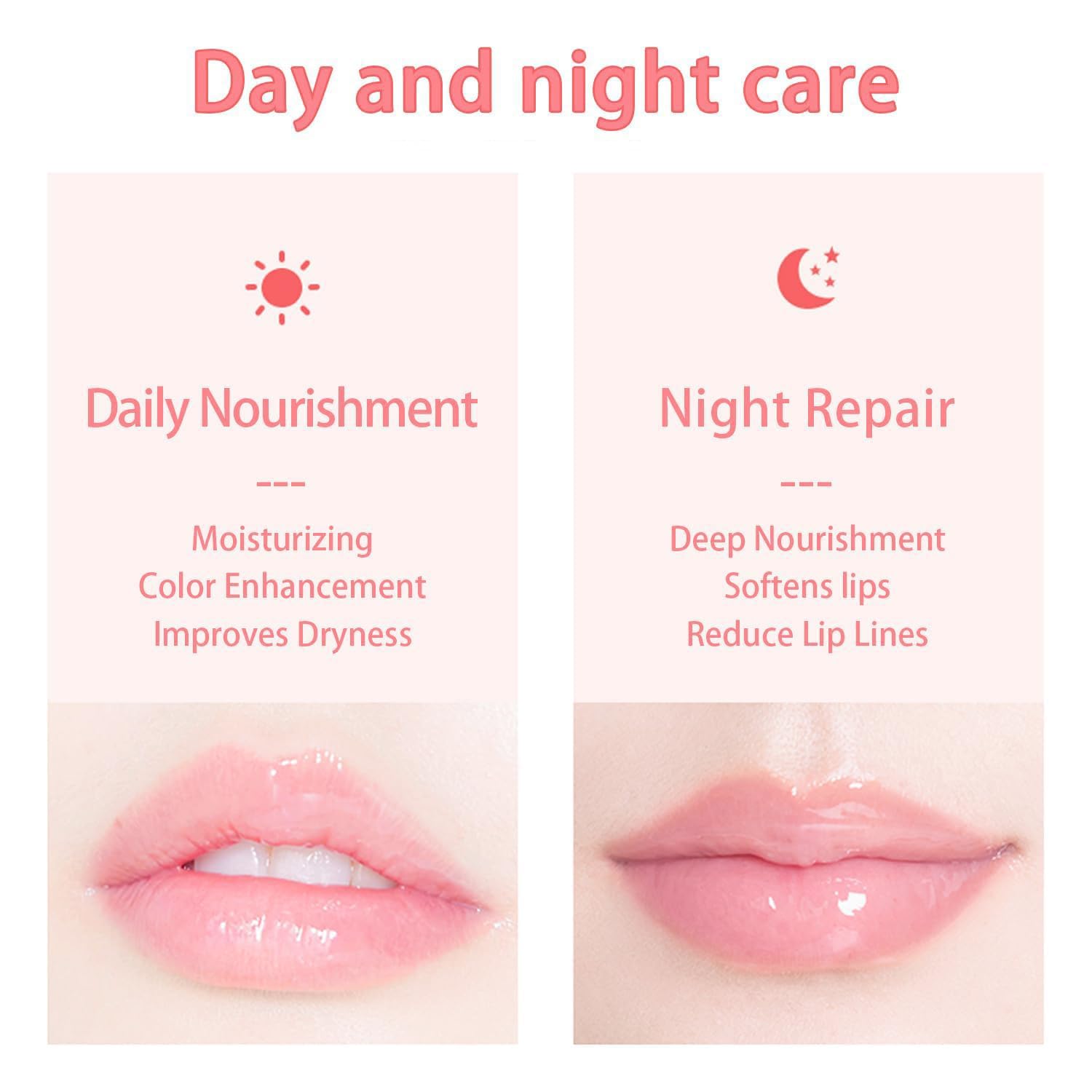 Bee Lip Balm Honey Pot - 2 PCS Hydrating Lip Sleeping Mask for Dry Lips, Overnight Care to Reduce Lip Lines - Perfect for Nighttime Lip Treatment
