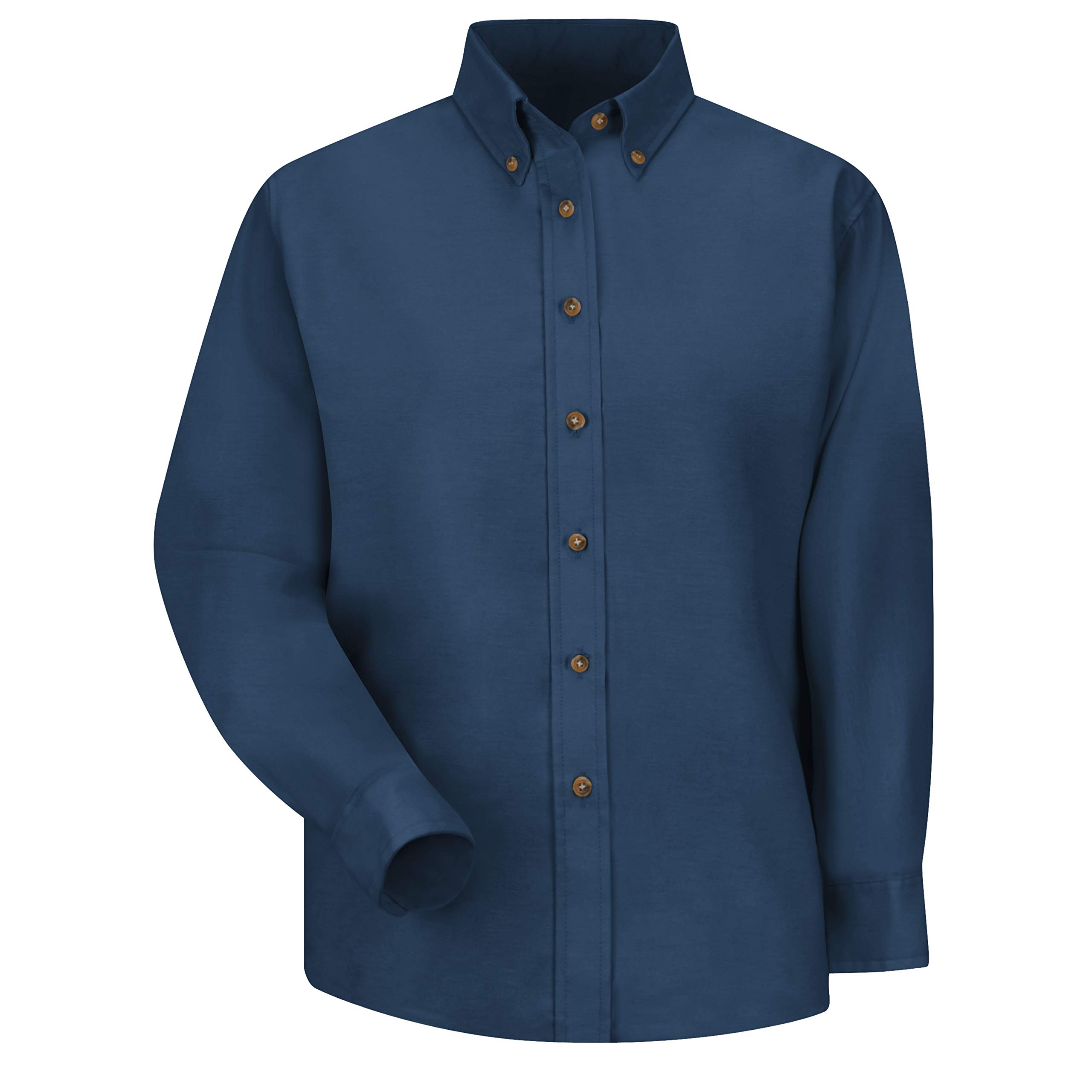 Red Kap Women's Poplin Dress Shirt - Professional Office Wear & Business Casual Attire for Women | Comfortable, Breathable & Stylish Work Blouse | Perfect for Corporate Meetings, Interviews & Office Events