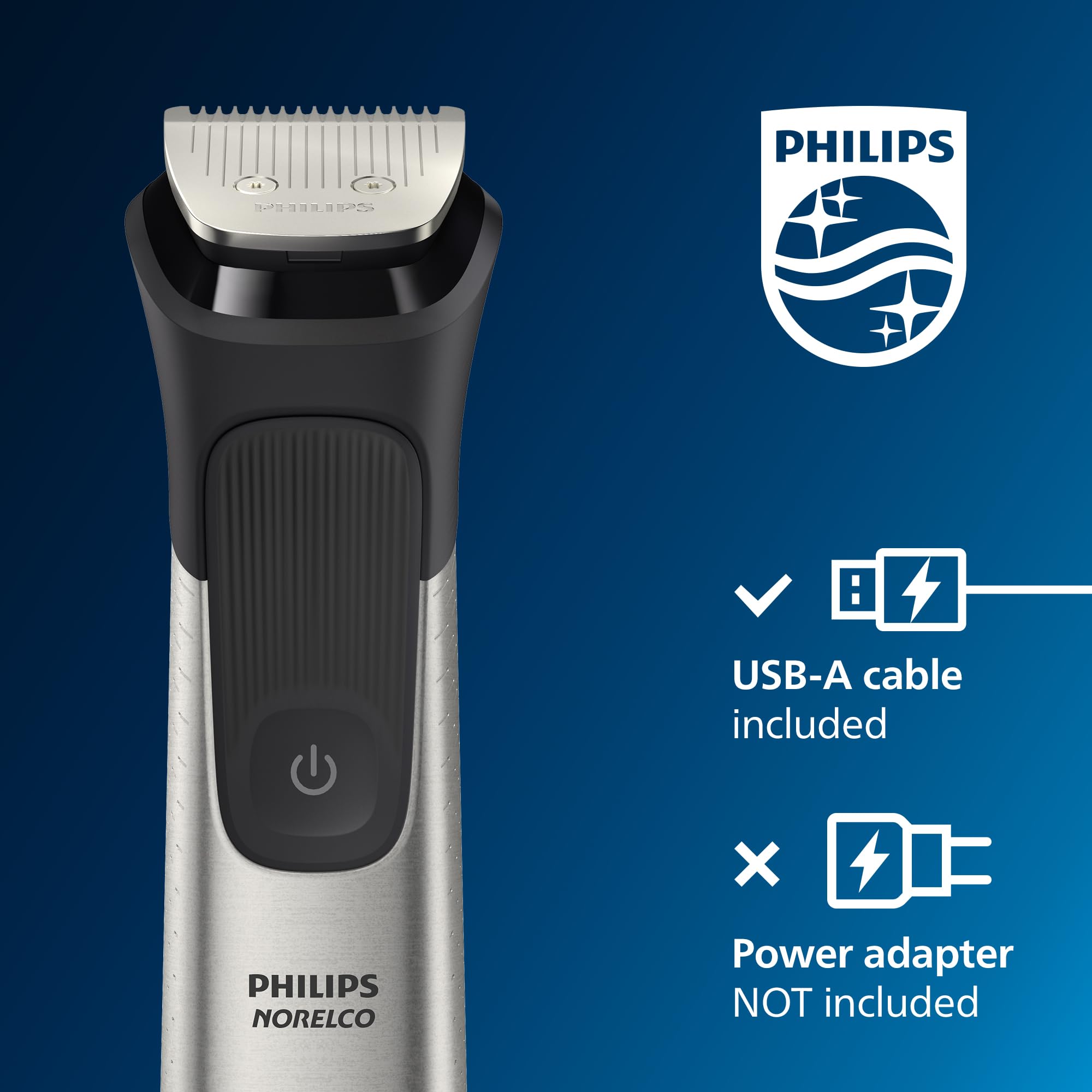 Philips Norelco Multigroom 9000 Series All-in-One Trimmer - 23 Piece Men's Grooming Kit for Beard, Hair, Body, Face, Nose & Ear | Professional Beard Trimmer & Hair Clipper | Perfect for Home & Travel Grooming (Model MG9520/50)