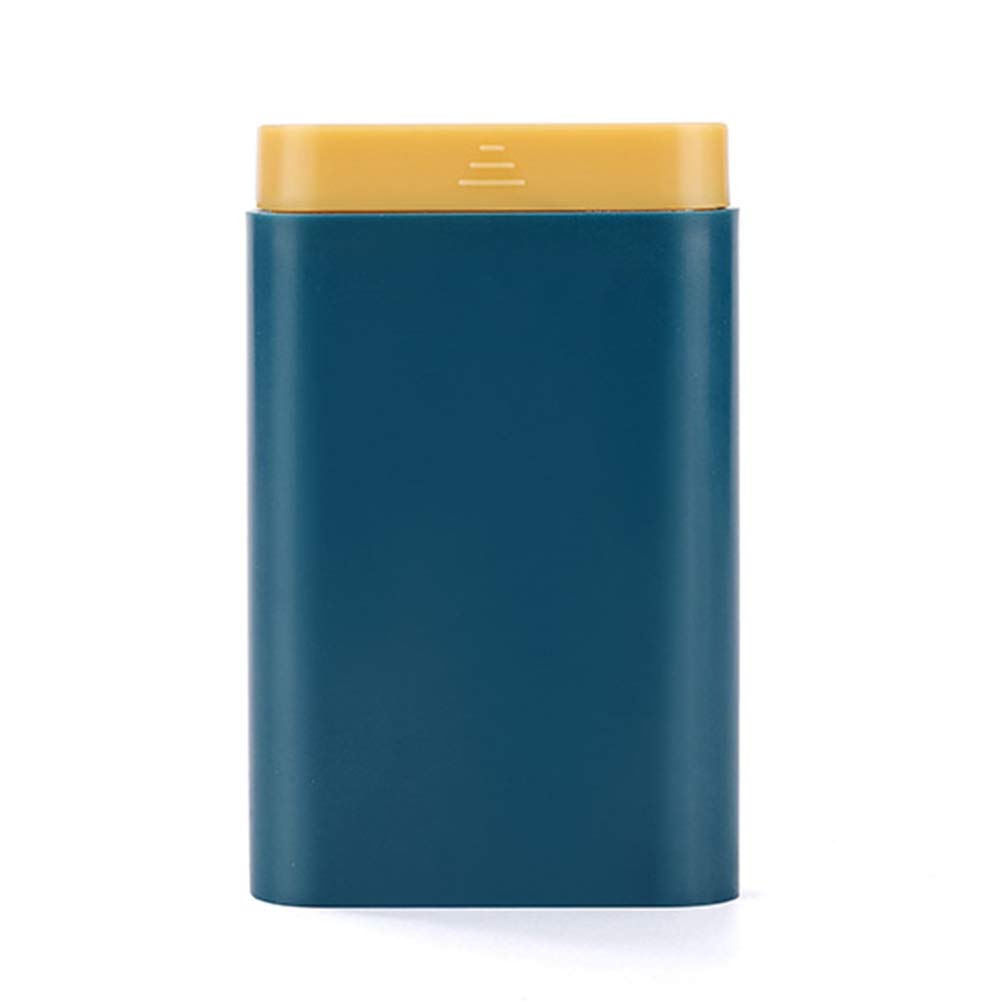 Portable 6-Compartment Pill Organizer Box - Travel-Sized Small Supplement Case for Vitamins & Medication (Blue) - Perfect for Daily Use, Travel, and On-the-Go Organization