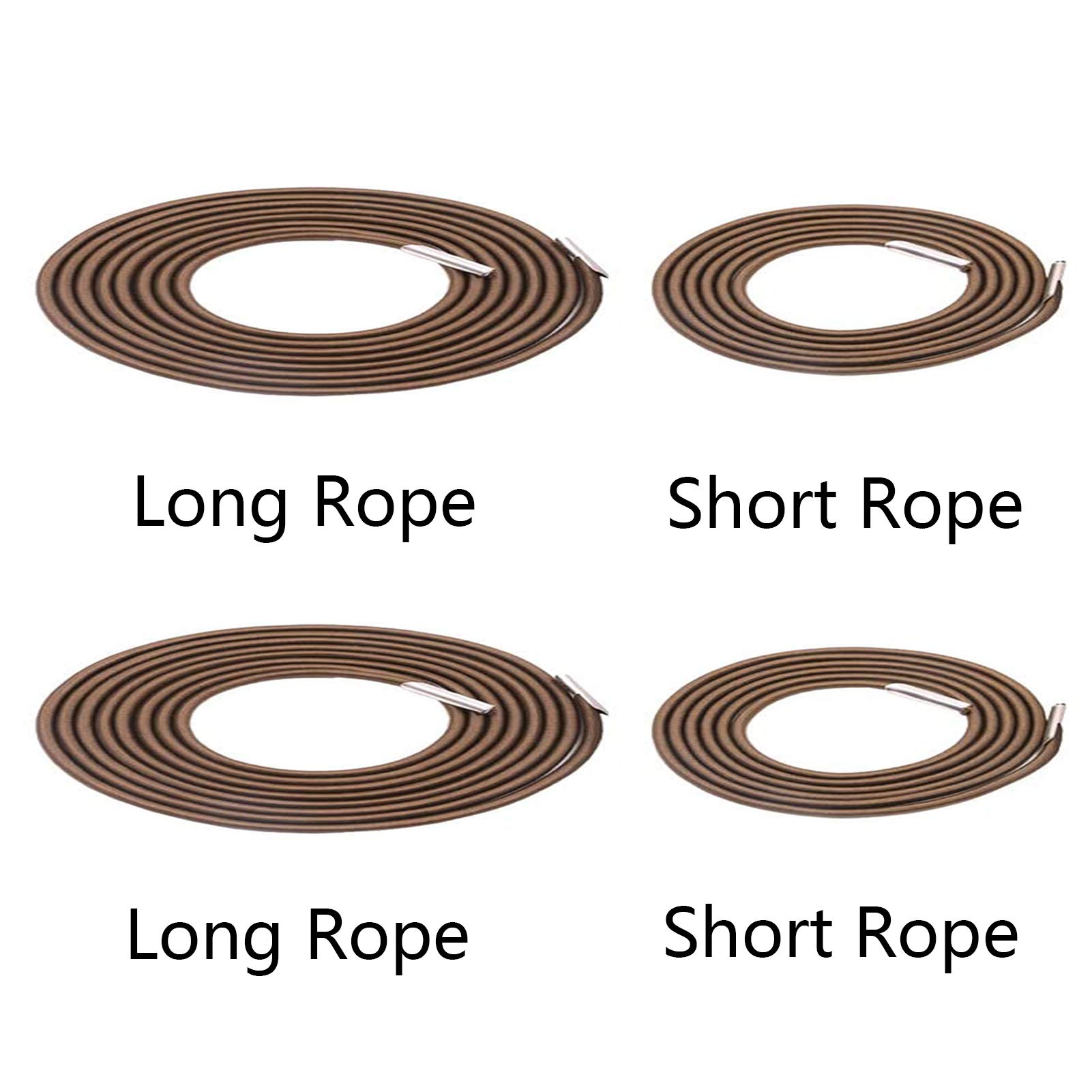 **4-Pack Replacement Bungee Cords for Zero Gravity Chairs - Heavy Duty Repair Kit for Lounge & Recliner Chairs (Brown) - Perfect for Outdoor Patio, Poolside Relaxation & Backyard Lounging**