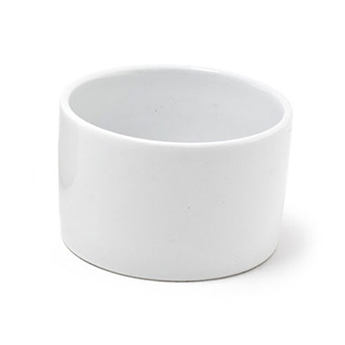 FOH Smooth Ramekin - Set of 6 White Ceramic Baking Dishes (6 oz Each) | Perfect for Soufflés, Custards & Individual Desserts | Oven & Microwave Safe