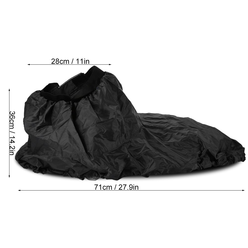 **Acouto Adjustable Kayak Spray Skirt Cover - Nylon Waterproof Kayaking Accessory for Canoe & Kayak (Black) - Perfect for Whitewater, Sea & Recreational Kayaking**