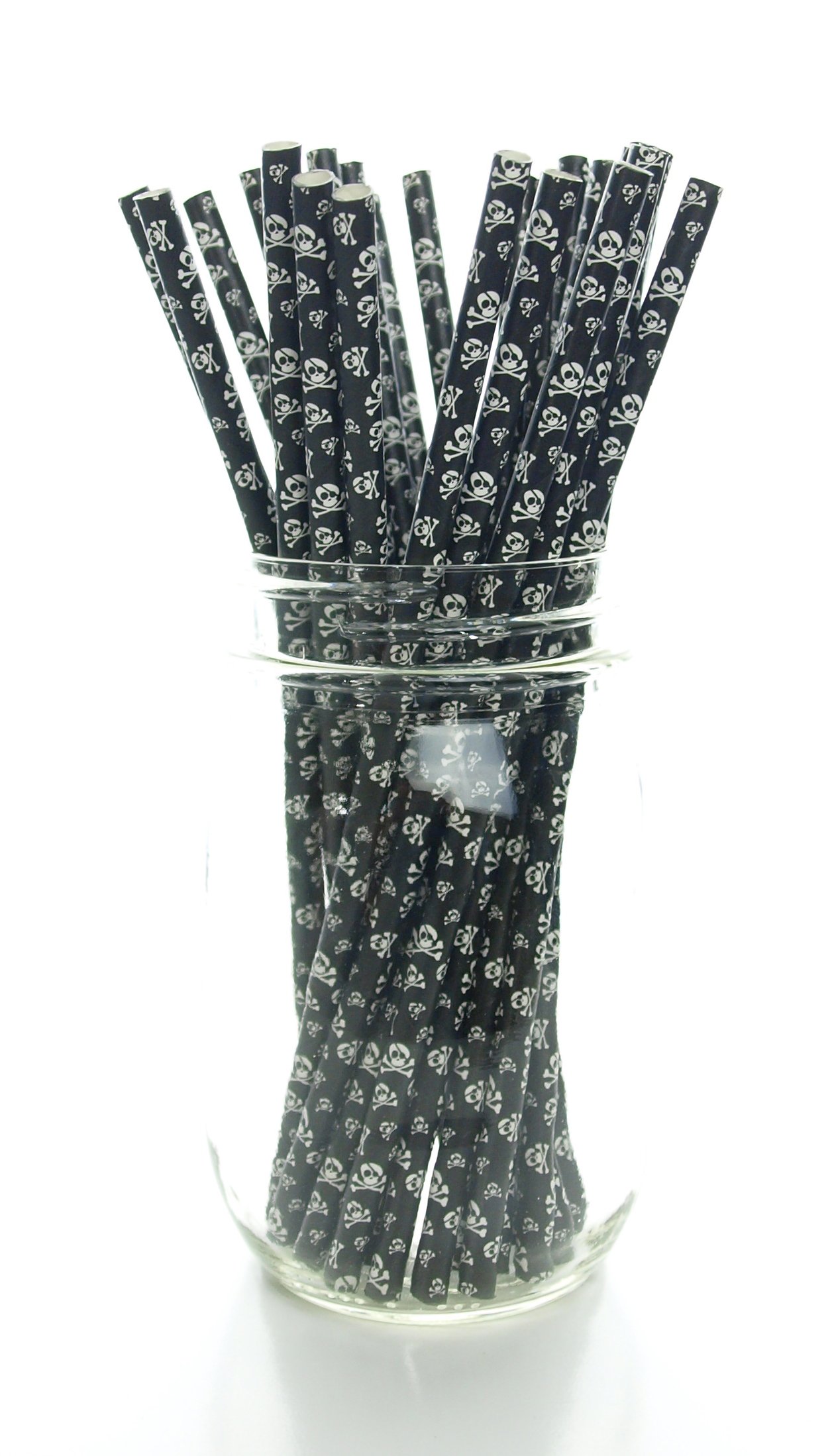 Halloween Skeleton Drinking Straws - 25 Pack | Fun Halloween Party Supplies for Spooky Decorations & Themed Beverages