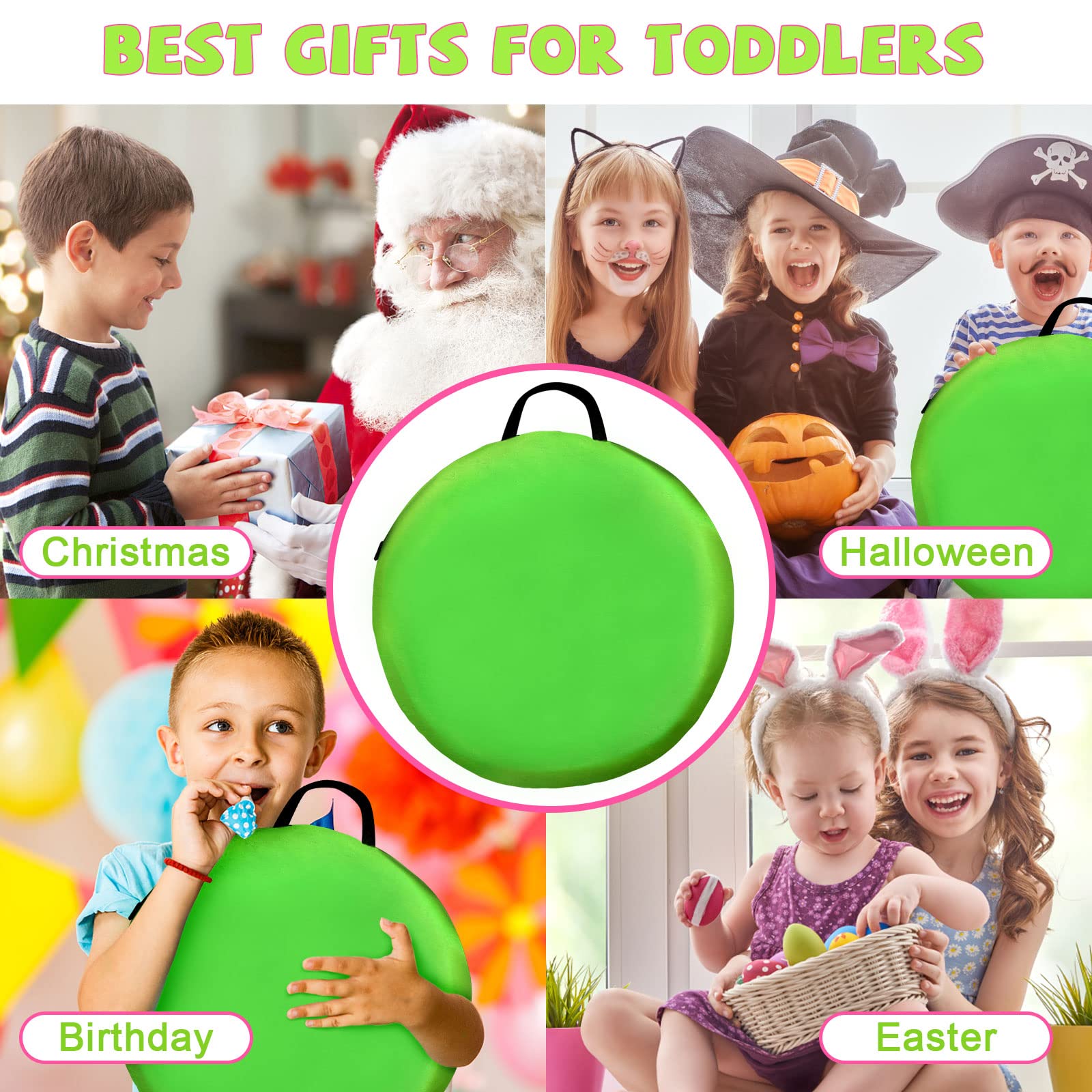 Best Kids Play Tunnel for Toddlers 1-3 Years | 6FT Pop Up Crawling Toy for Boys & Girls | Indoor/Outdoor Baby Activity Tunnel | Perfect Birthday Gift for 1-4 Year Olds | Great for Playtime, Parties & Pet Fun