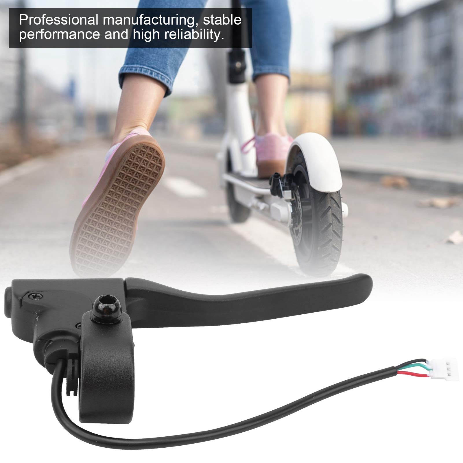 VGEBY Electric Scooter Brake Lever - Aluminum Alloy Replacement Brake Handle with Hall Sensor Cable for Xiaomi M365/Pro - Durable & Comfortable Scooter Accessory for Commuting & Urban Riding